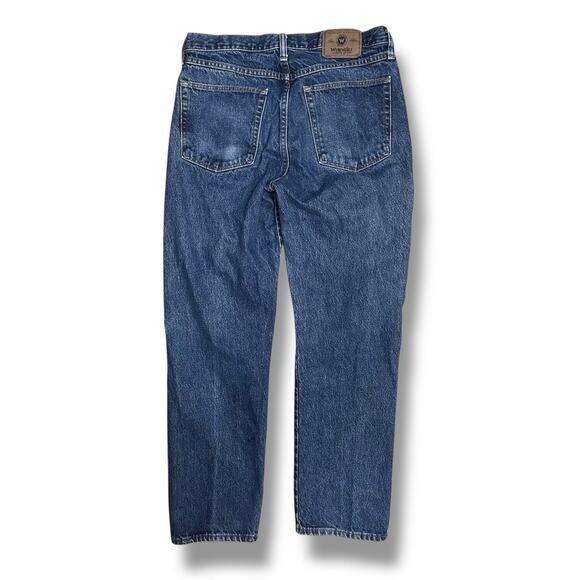 Y2K Wrangler Jeans Blue Denim Cotton Sz 32 x 30 Classic Cowboy Rodeo Great Fade - Picture 10 of 11